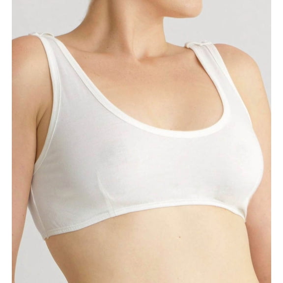 Women's Cottonique W12226 Latex Free Organic Cotton Bra Liner (Natural 6)