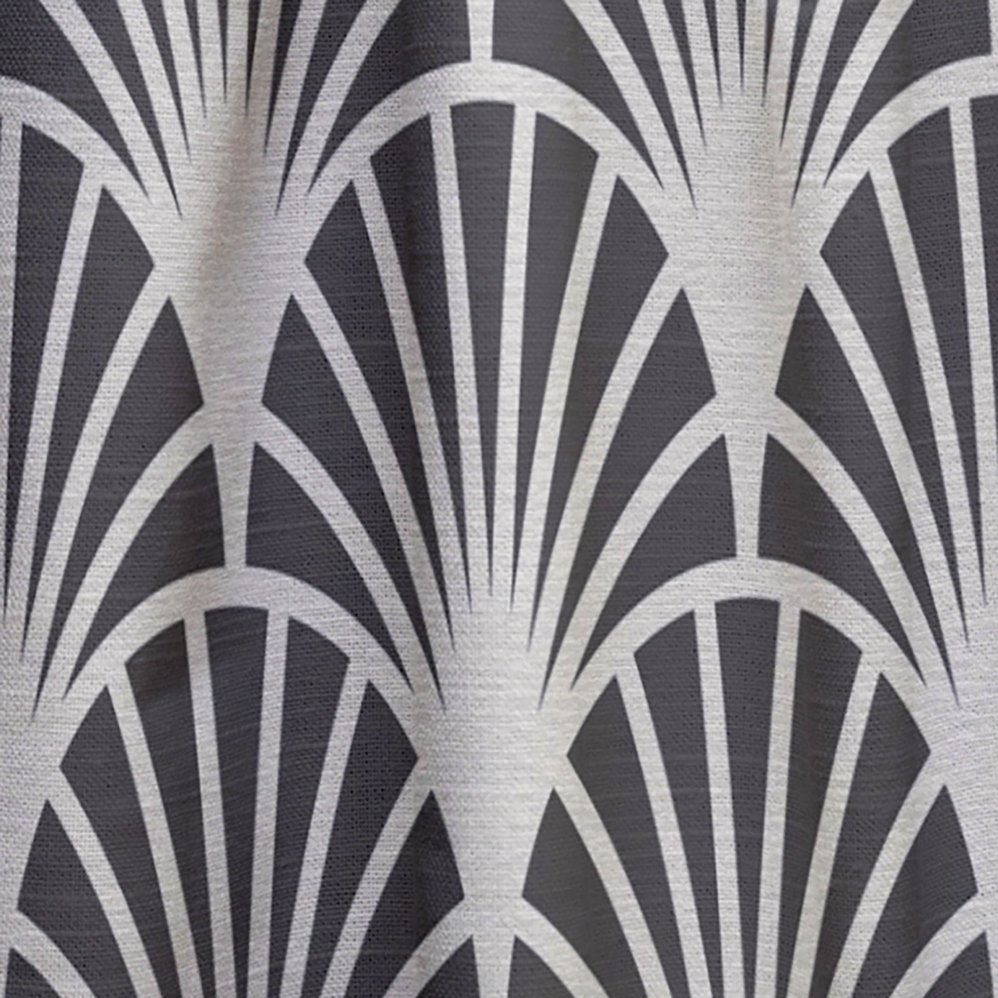 Designart 'Deco Waves Retro Art I' Mid-Century Modern Curtain Panel