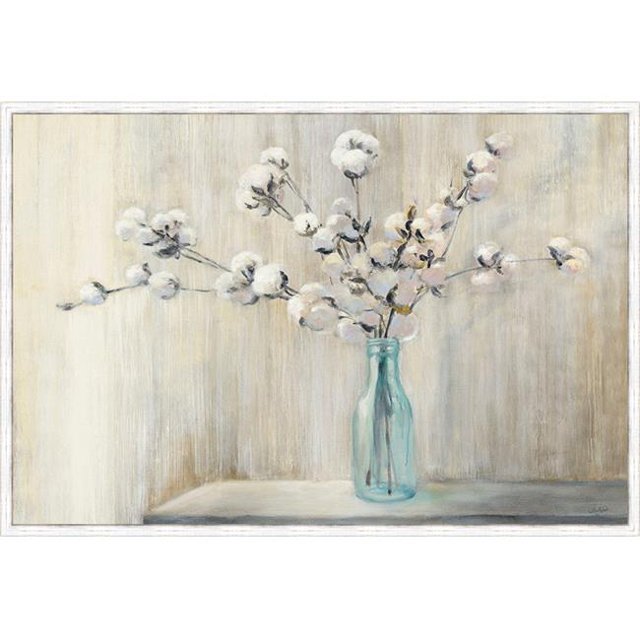 Somerset House Publishing 8248 Bouquet de Coton Encadrée Fine Art Imprimé Texturé