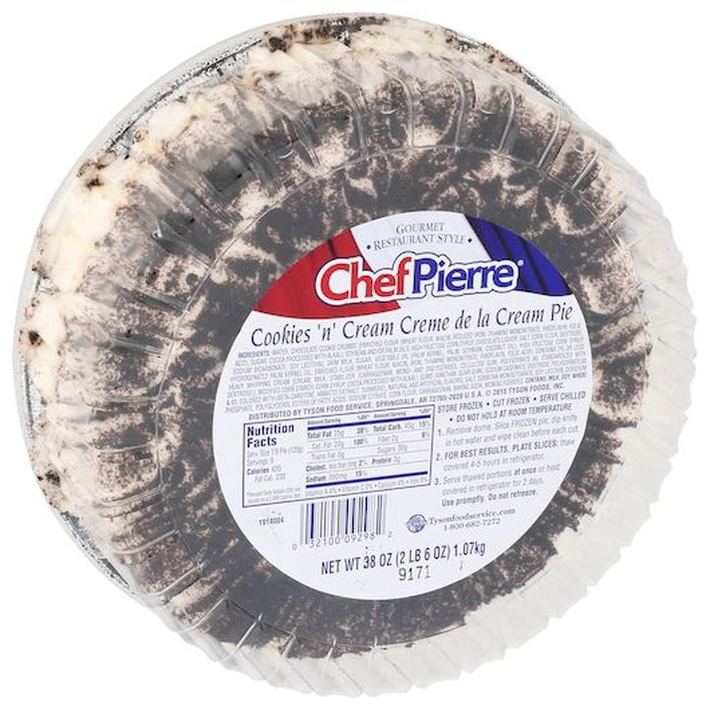 Sara Lee Chef Pierre Creme de la Cream Pie - Variety Pack, 10 inch -- 4 per case.