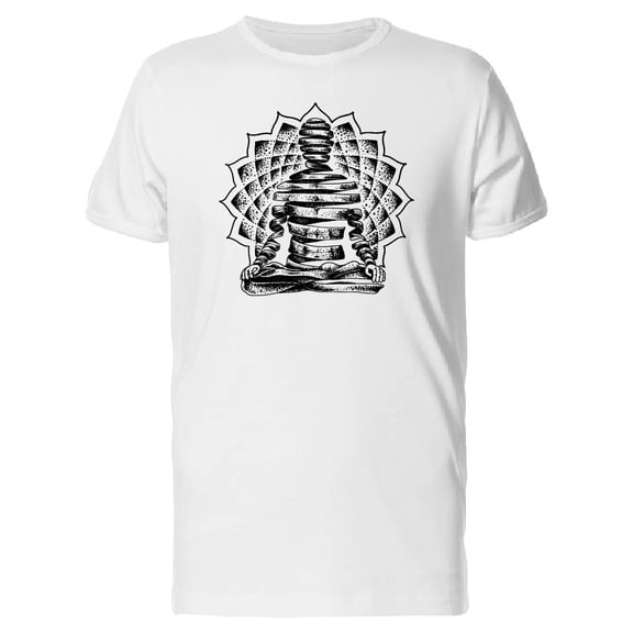 Cool Grunge Om Yoga Pose Tee Men's -Image by Shutterstock