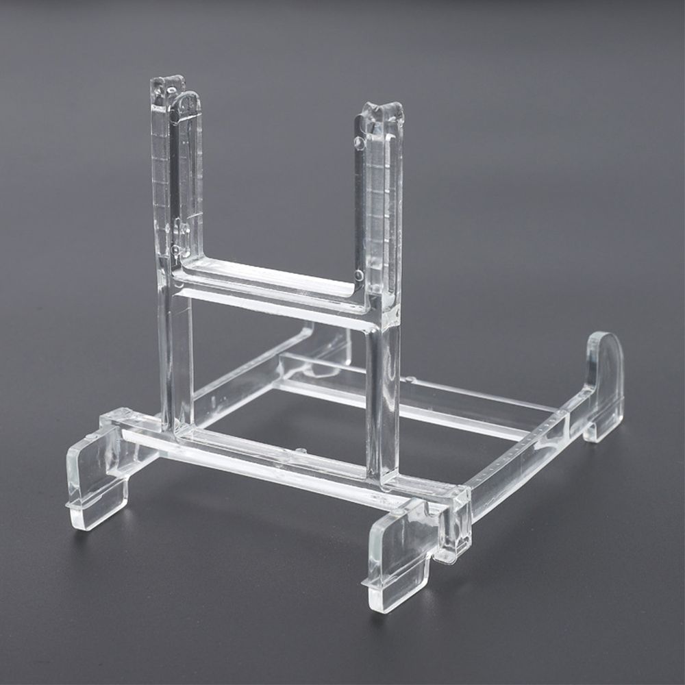 5pcs Plastic Portable Acrylic Transparent Large Plate Easel Stand