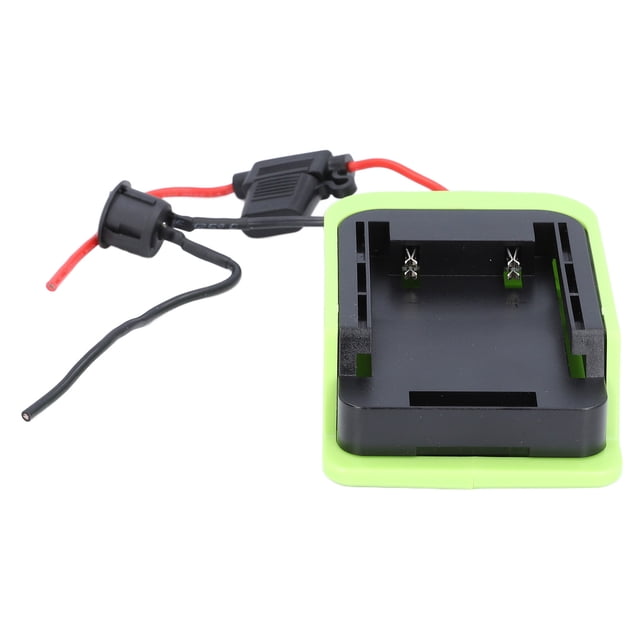Adaptador De Rueda Eléctrica, Conector De Alimentación De Base De Batería Adaptador De Batería De Herramienta Eléctrica De 40 V 30 A Con Terminales De Cable De Fusible Y Cable De 14 AWG Para Automóvil