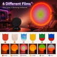 thumbnail image 3 of DAYBETTER Sunset Lamp Projector, 6 Warm Color Ambient Light with USB Port for Bedroom, Party, Photography & Room Decor, 3 of 7