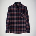thumbnail image 2 of JUUYY Mens Flannel Shirt Long Sleeve Plaid Flannel Shirt for Men Soft 100% Cotton Casual Button Down Shirts Regular Fit Purple XXL, 2 of 4