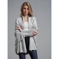 thumbnail image 5 of Women'S - Batwing Cable Knitted Slouchy Oversized Wrap Cardigan Sweater Grey One Size, 5 of 6