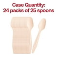 thumbnail image 3 of Smarty Natural Birch Wood Eco-Friendly Disposable Dinner Spoons 600ct, 3 of 7