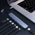 thumbnail image 2 of ZPAQI USB C Hub USB C Multi-Port Adapter 7 in 1 USB C Dongle USB 3.0 2.0 for Laptop, 2 of 8