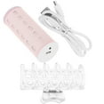 thumbnail image 4 of Pink Nylon Hair Roller for Bang Styling Durable Lightweight Suitable for All Hair Types USB Charging Automatic Heating Tool, 4 of 9