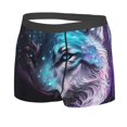 thumbnail image 5 of Goofa Purple Sky Wolf Printed Men's Boxer Briefs Underwear, Moisture-Wicking Underwear, Trunk,Soft and Breathable Cotton Underwear-X-Large, 5 of 9