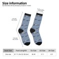 thumbnail image 2 of Honeii Cute Whale Print Adult Socks,Crew Socks,Casual Calf Socks,Daily Wear Socks for Men & Women, Perfect for Sports, Casual and Everyday Use, 2 of 6
