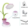 thumbnail image 3 of Lampe de Bureau pour Enfants, Lampe de Chevet Dimmable avec Capteur Tactile, Lampe de Lecture Conviviale avec Porte-Stylo, Lampe de Table Rechargeable USB pour Enfants, 3 of 4