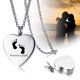thumbnail image 3 of Colgante de acero inoxidable con forma de corazón para cenizas, conmemorativo para mascotas, gatos, perros, cenizas, collar grabable, 3 of 6