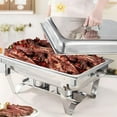 thumbnail image 6 of EVGTTI 7 Pack 8QT Chafing Dish for Buffet with Full Size Pan, Stainless Steel Chafing Dish Buffet Set High Grade Chafers and Buffet Warmer Set for Any Party and Catering, 6 of 6