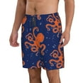 thumbnail image 2 of Bixox Men's Octopus printing Casual Classic Fit Short Summer Beach Shorts, 2 of 6