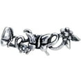 thumbnail image 2 of Body Candy 16G Womens Stainless Steel Clear Butterflies Cartilage Earring Helix Tragus Jewelry 1/4", 2 of 3