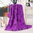 thumbnail image 2 of Spider Web Halloween Pattern Blanket,Comfortable Soft Flannel Throw Blanket,All Season,Warm Lightweight Blankets for Sofa Bed Couch Living Room Chair,60"x80", 2 of 4
