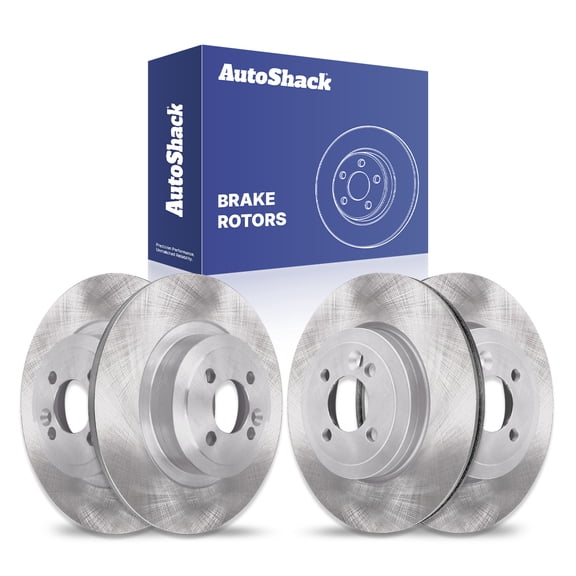 AutoShack Front & Rear Brake Rotors for Mini, Cooper 2007-2013, 2015, FWD L4 1.6L