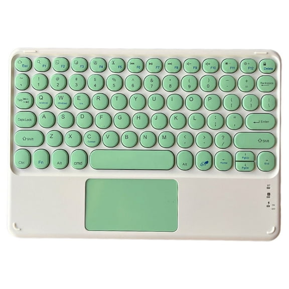 GJX 10 inch Bluetooth Keyboard, Ultra-Slim Wireless Bluetooth Keyboard with Touchpad, Built-in Rechargeable