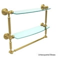 thumbnail image 3 of Waverly Place 18" 2-Tiered Glass Shelf with Towel Bar (Build to Order), 3 of 5