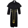 thumbnail image 1 of Traje de sacerdote Hugo para hombre Túnica con cuello negro M XL, 1 of 10