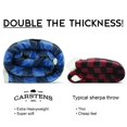thumbnail image 3 of Carstens, Inc. Wrangler Ultra Premium Super Soft Plush Sherpa Fleece Oversized Throw Blanket 54" x 68", Blue Buffalo Plaid, 3 of 7