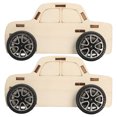 thumbnail image 1 of 2Pcs Kids DIY Wooden Vehicle Model Wood Car DIY Statue Science Project Toy Kids Car Assemble Toy, 1 of 8