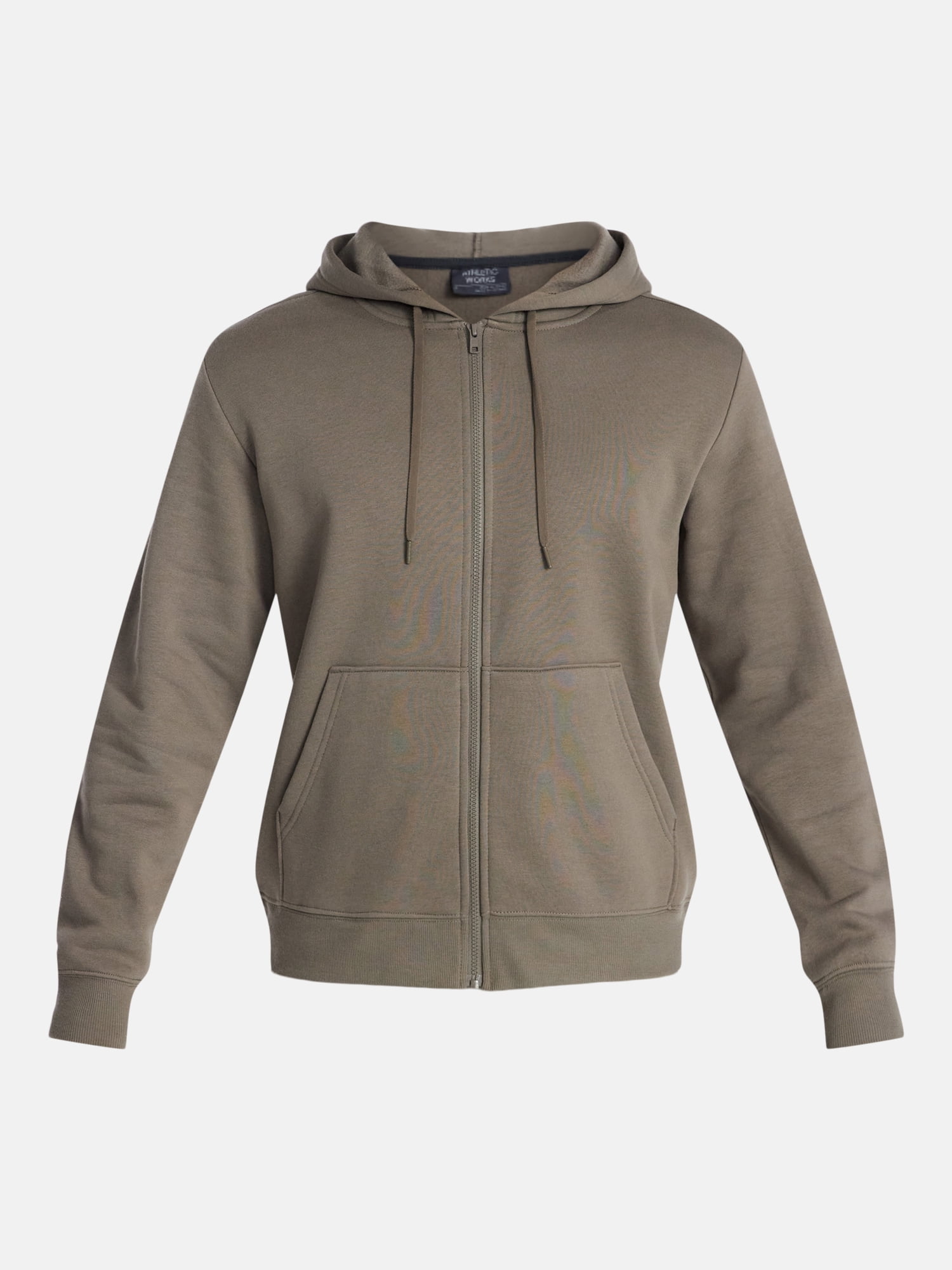 Athletic Works Men's and Big Men's Zip Up Fleece Hoodie Sweatshirt, Sizes S-5XLT