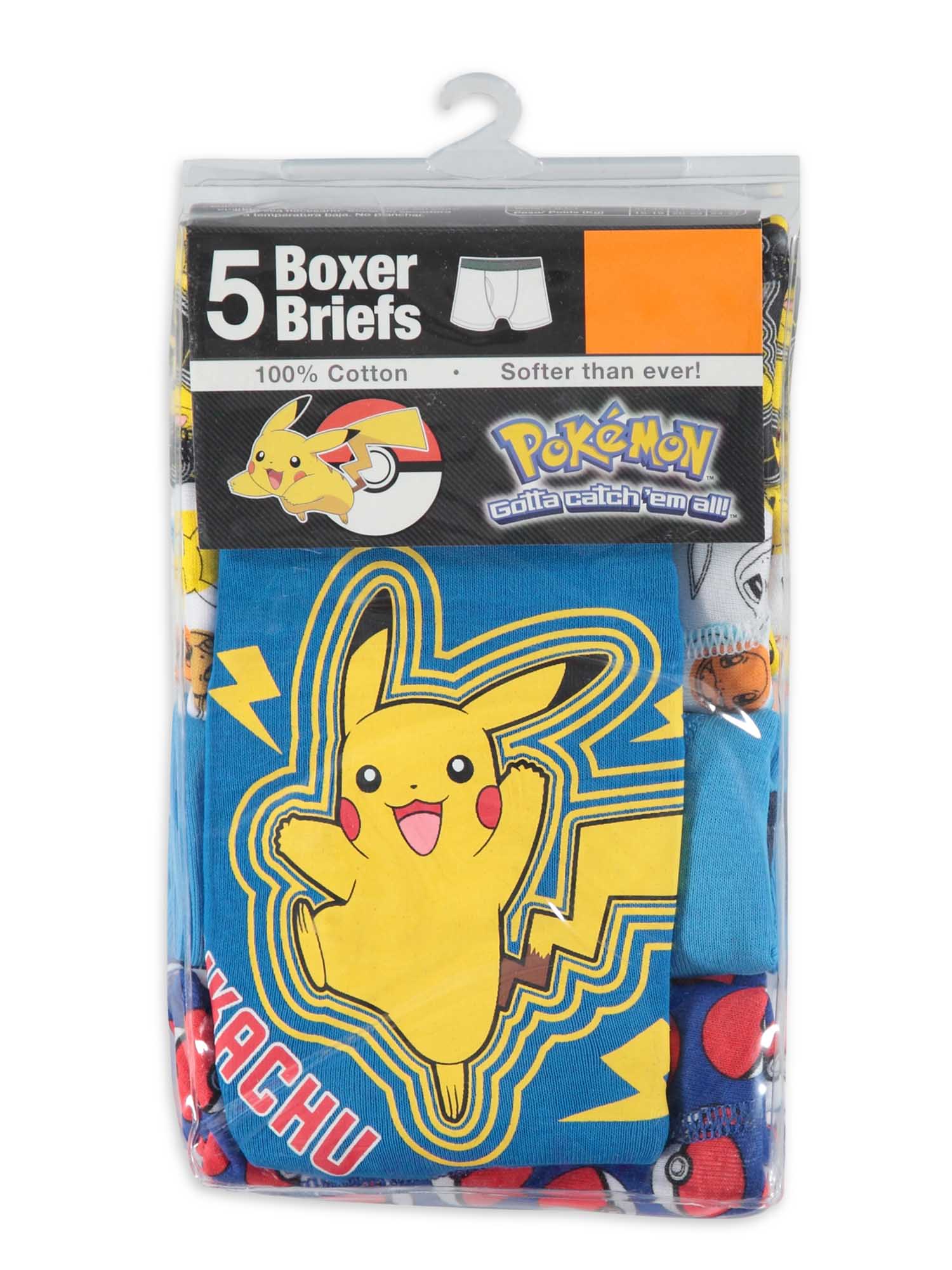 Pokemon Boys Underwear, 5 Pack Boxer Briefs Sizes 4-8 - image 3 of 3