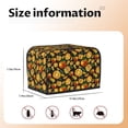 thumbnail image 5 of Zufioo Tangerine Universal Two Slice Toaster Cover,Quilted Toaster Appliance Dust-proof Cover For Kitchen Small Appliance(Cover only), 5 of 7