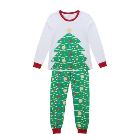 

Pudcoco Family Matching Outfit Christmas Pajamas Cotton Nightwear Sets