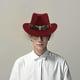 thumbnail image 5 of Sombrero de vaquero casual ligero de para mujer para hombres adultos Yinane Sombrero de vaquero occidental, 5 of 8