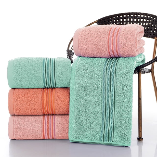 Pack de 5 Toallas De Baño Surtidas 180x50cm, Extra Suaves y Absorbentes MOD. 36266
