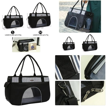 DUFDERIA Breathable Portable Pet Travel Carrier for Cats and Dogs - Comfortable Pet Kennel Bag with Over-the-shoulder Straps