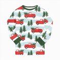 thumbnail image 5 of sdbrld Kids Christmas Pajamas for Girls 2Pcs Short Sleeve Shirt and Shorts Set Children Holiday Loungewear Sizes 3-4 Years, 5 of 9