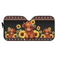 thumbnail image 2 of Uorisanigo Aztec Geometric Baby Highland Cow Sunflower Car Sun Shade Windshield Cute UV Protection Car Sunshade for Windows Automotive Blocker Visor Protector Cover for Car Truck SUVs, 2 of 7