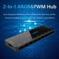 thumbnail image 1 of Centro De Fans De Argb 5V 3 pines ARGB Fan 4Pin PWM HUB 1 a 9 Splitter PC Case Controller Adapter, 1 of 6