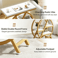 thumbnail image 3 of 3-Tier Industrial End Table, Slim Side Table with Open Storage, Wood & Metal Frame for Living Room/Bedroom/Office, 3 of 6