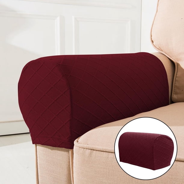 2 juegos de para apoyabrazos de sofá, almohadils para apoyabrazos , sofá, sillón, sofá, para apoyabrazos elásticas perfecl Fundas de reposabrazos de sofá