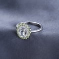 thumbnail image 2 of Jewelrypalace Fashion 0.89ct Genuine Round Peridot Oval Green Amethyst Ring 925 Sterling Silver, 2 of 6
