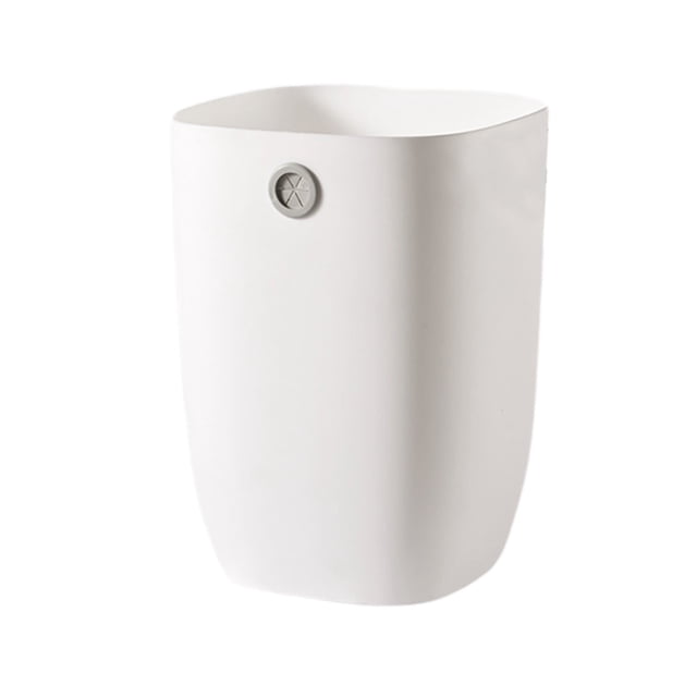 Basurero de baño Kdkad, con forma de anillo para el hogar, redondo de plástico para cocina, dormitorio y sala de estar, pequeño para interiores, grande y redondo sin tapa.