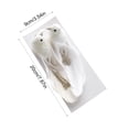 thumbnail image 3 of PONPRNGY 2Pcs Glitter Birds White Artificial Foam Feather Birds Clip on Christmas Tree Ornaments Wedding Home Wreath Decoration, 3 of 6