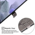 thumbnail image 3 of for Samsung Galaxy Tab A7 Lite 8.7 Inch 2021 Model (SM-T220/T225/T227) Case, Embossed Cat & Tree PU Leather Retro Shockproof Magnetic Clasp Wallet Card Slots Folio Kickstand Cover, Gray, 3 of 6