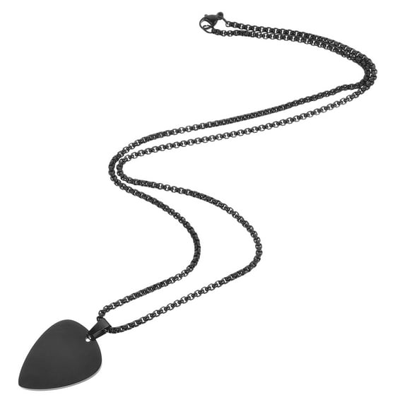 DOITOOL Women Men Necklace Clavicle Chain Guitar Pick Charm Necklace Neck Jewelry