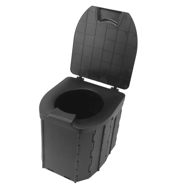 Asiento de Inodoro Plegable Bolsa de Basura Capacidad de Carga Orinal Portátil de Viaje con Tapa para Niños y Adultos ANGGREK Otros