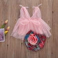 thumbnail image 1 of Ensemble de Vêtements pour Bébés Filles, Hauts Sans Manches à Fleurs, Robe et Shorts, 1 of 2