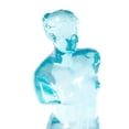 thumbnail image 4 of 6" x 18" Light Blue Resin Tinted Woman Sculpture, by DecMode, 4 of 9