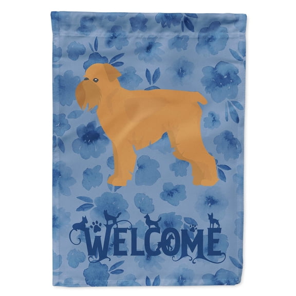 Carolines Treasures CK5973CHF Brussels Griffon Welcome Flag Canvas House Size Large multicolor