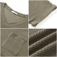 thumbnail image 5 of UVN Womens Summer Tops Short Sleeve V Neck Blouses Ladies Casual Waffle Knit Trendy Tunic Shirts, 5 of 8