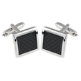 thumbnail image 1 of Paquete de 2 a 13 gemelos rectangulares para camisa de hombre, 1 par, para boda y novio 2 piezas, 1 of 8